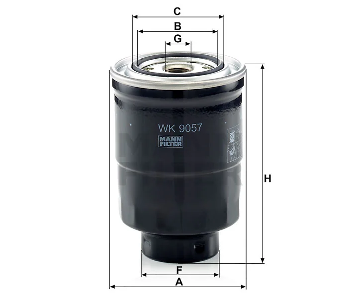 Mann-Filter - WK 9057 z - Fuel filter spin-on