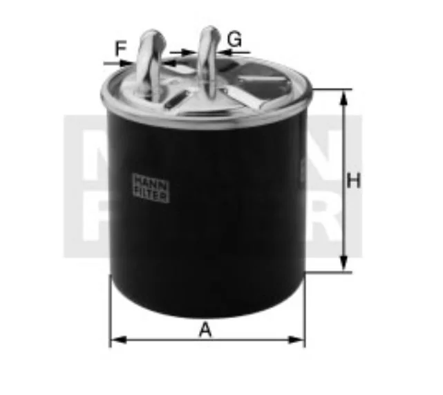 Mann-Filter - WK 9080 - Fuel filter in-line
