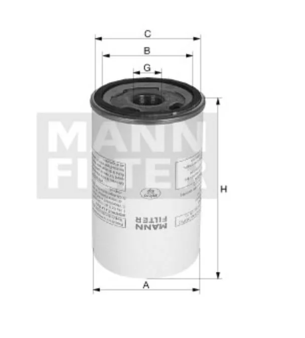 Mann-Filter - WK 930/8 - Fuel filter (spin-on)