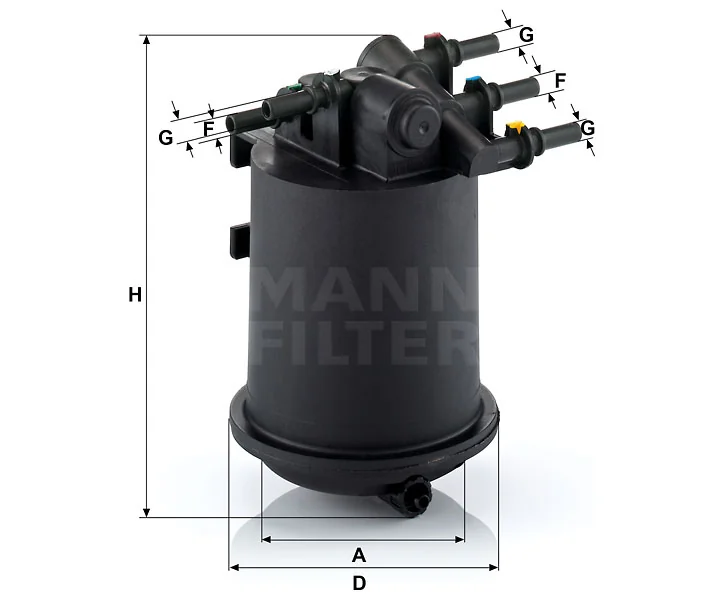 Mann-Filter - WK 939/1 - Fuel filter