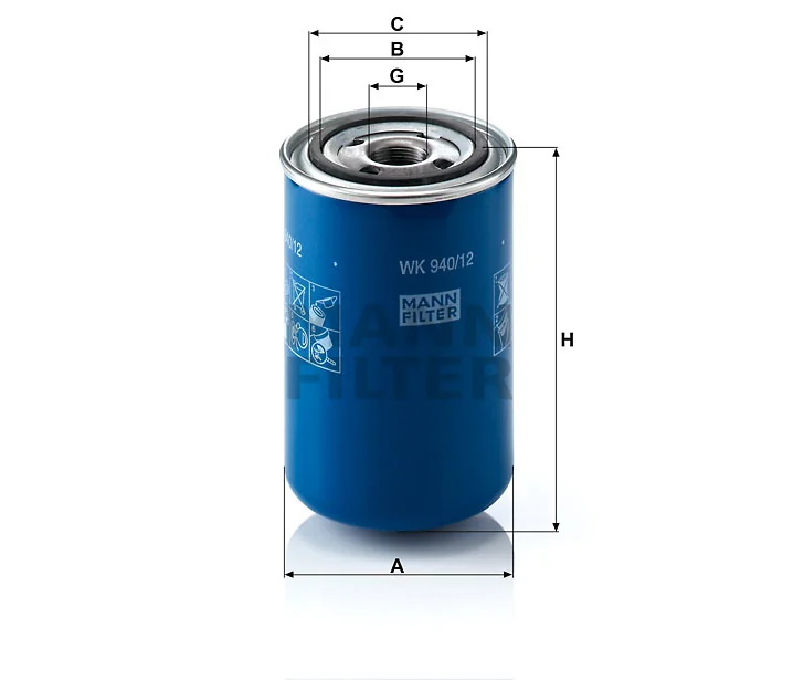 Mann-Filter - WK 940/12 - Fuel filter