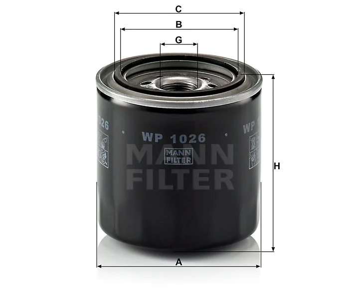 Mann-Filter - WP 1026 - Oil filter