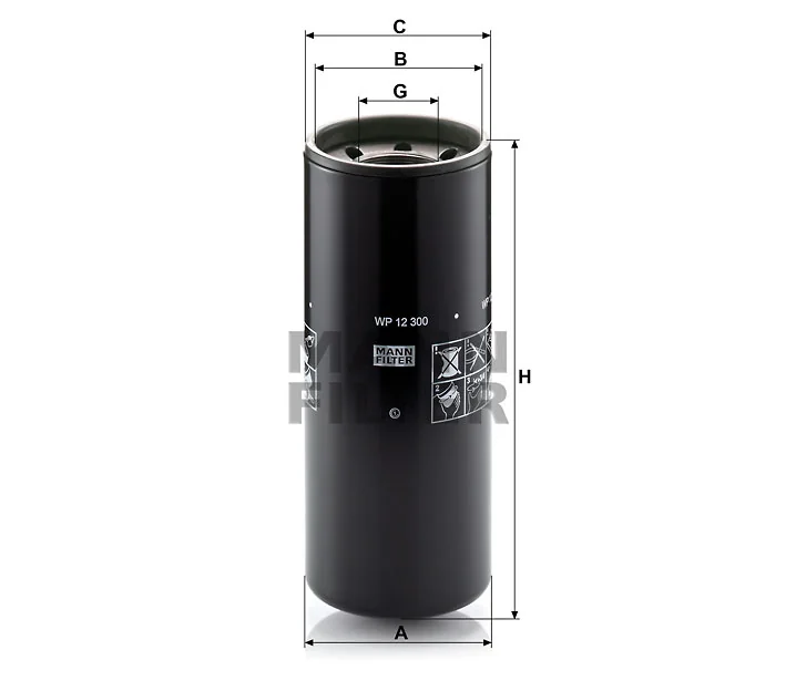 Mann-Filter - WP 12 300 - Oil filter