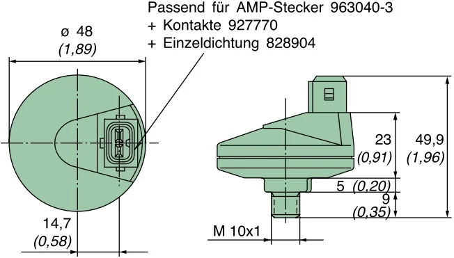 Mann Hummel - 39 065 70 852 - Maintenance switch, no contact, 65 mbar