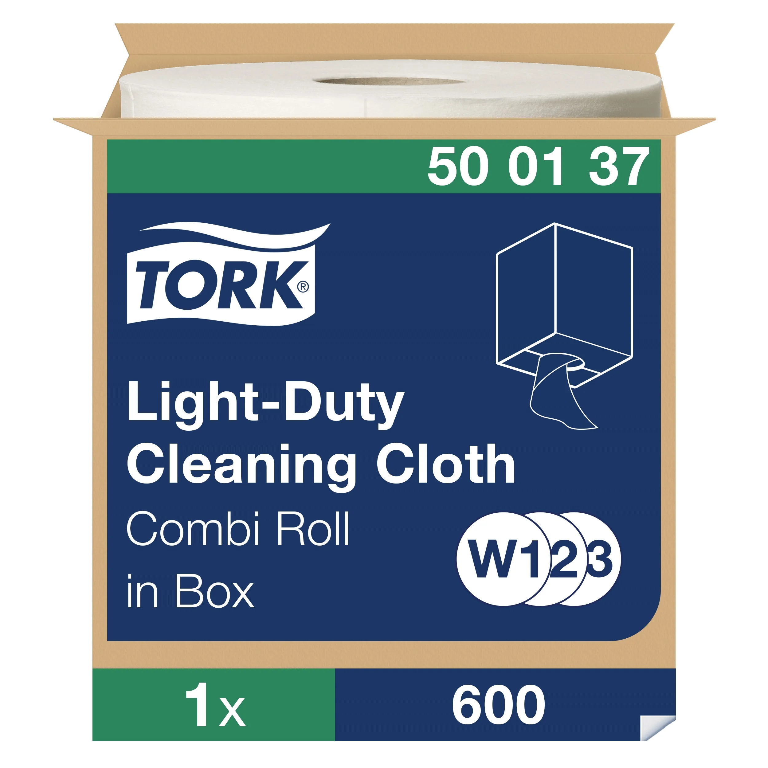 Tork - Tork leichte Reinigungstücher - Tork lightweight cleaning wipes combination roll white w1/2/3