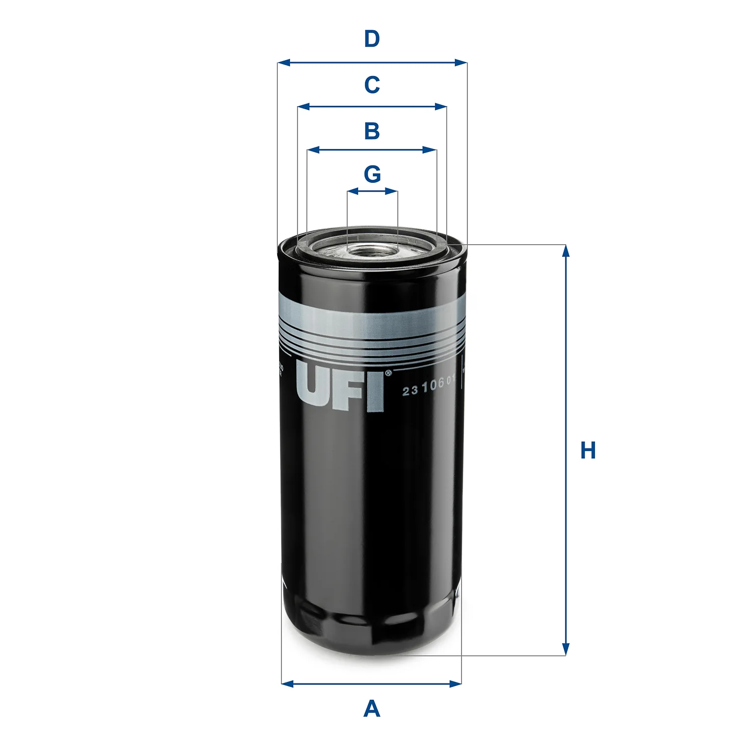 UFI Filters - 23.106.01 - Oil filter spin-on