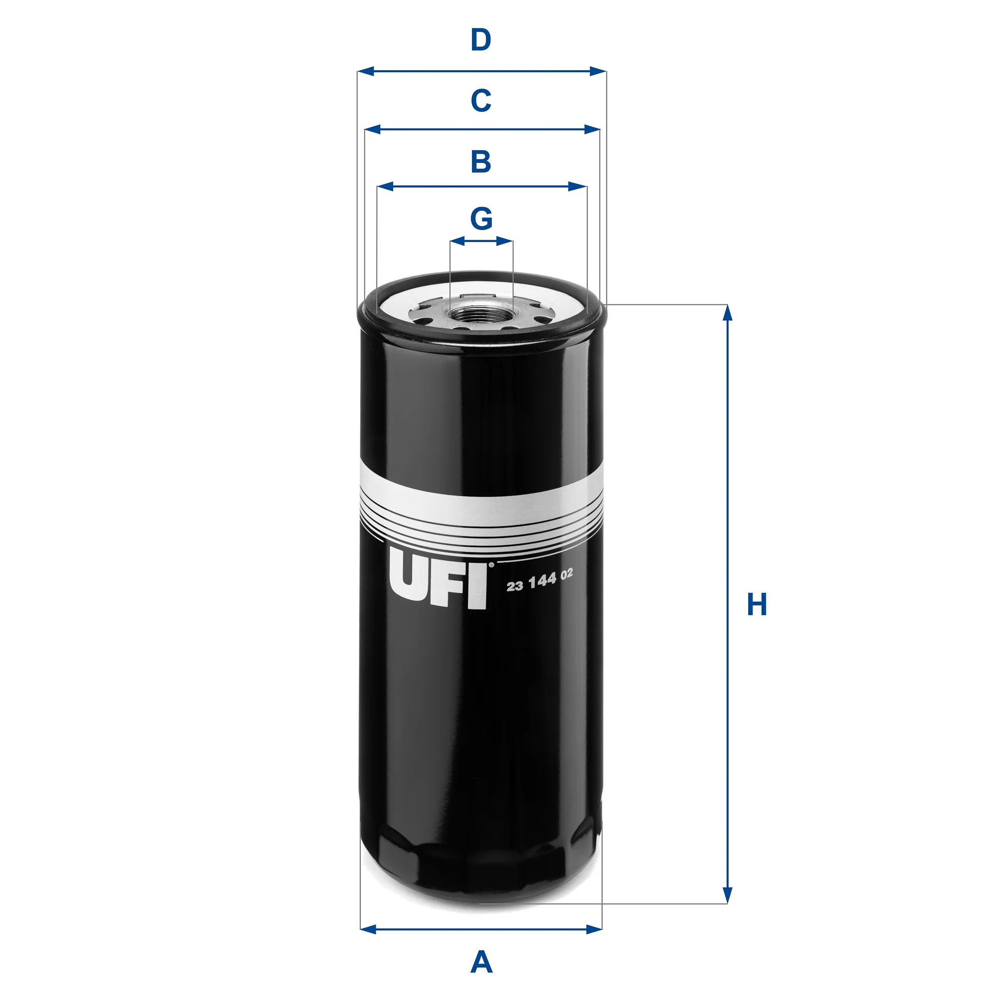 UFI Filters - 23.144.02 - Oil filter spin-on
