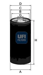 UFI Filters - 23.179.00 - Oil filter spin-on