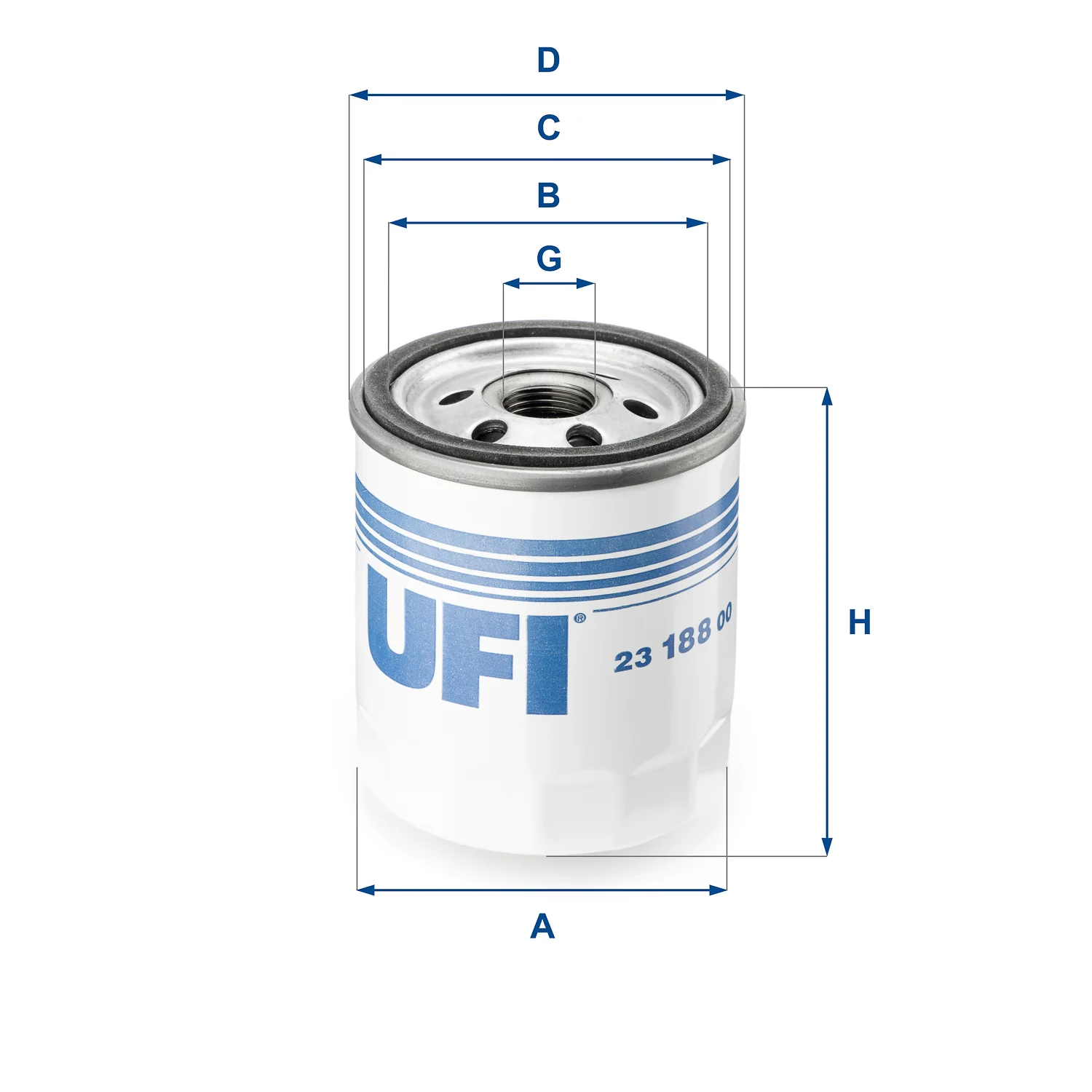 UFI Filters - 23.188.00 - Oil filter spin-on