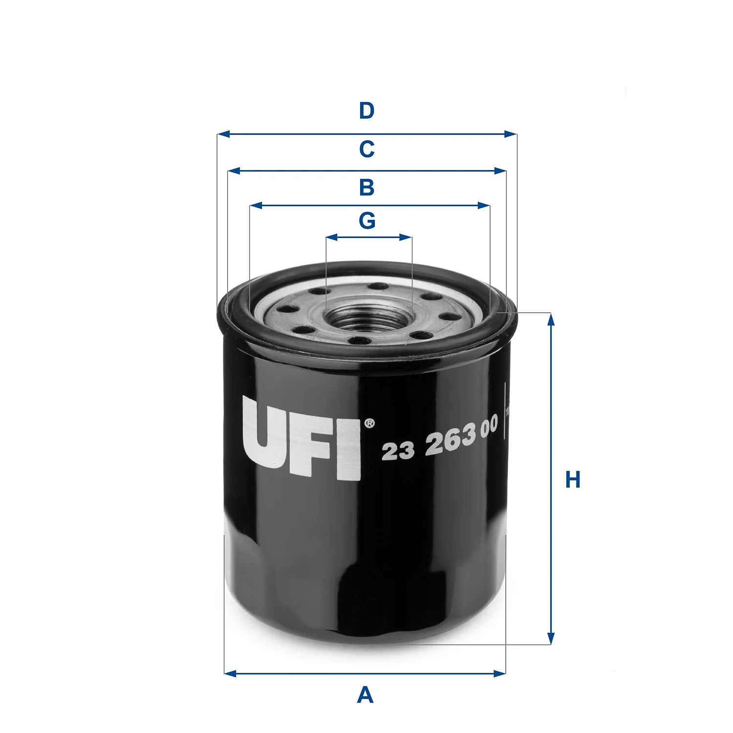 UFI Filters - 23.263.00 - Oil filter spin-on