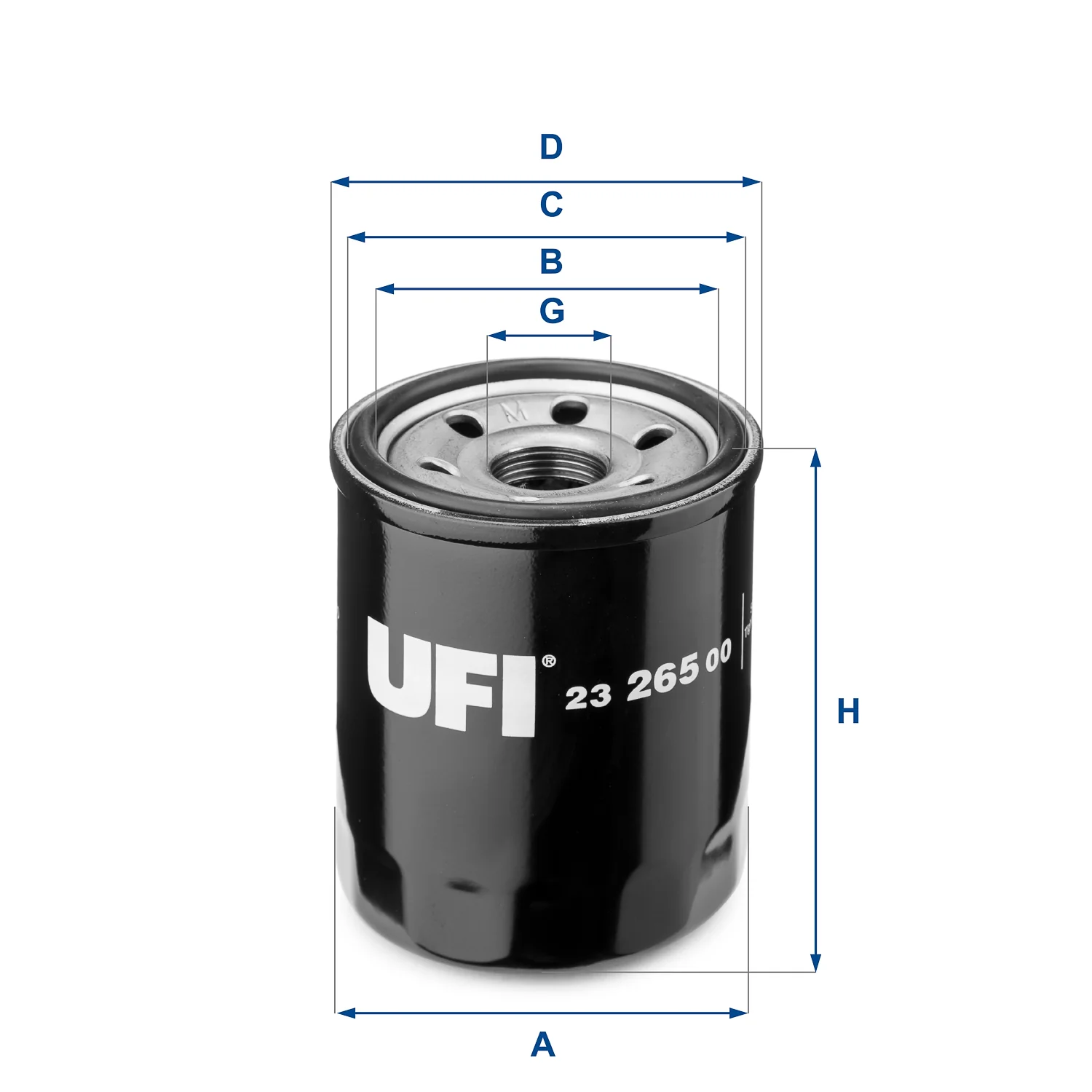 UFI Filters - 23.265.00 - Oil filter spin-on