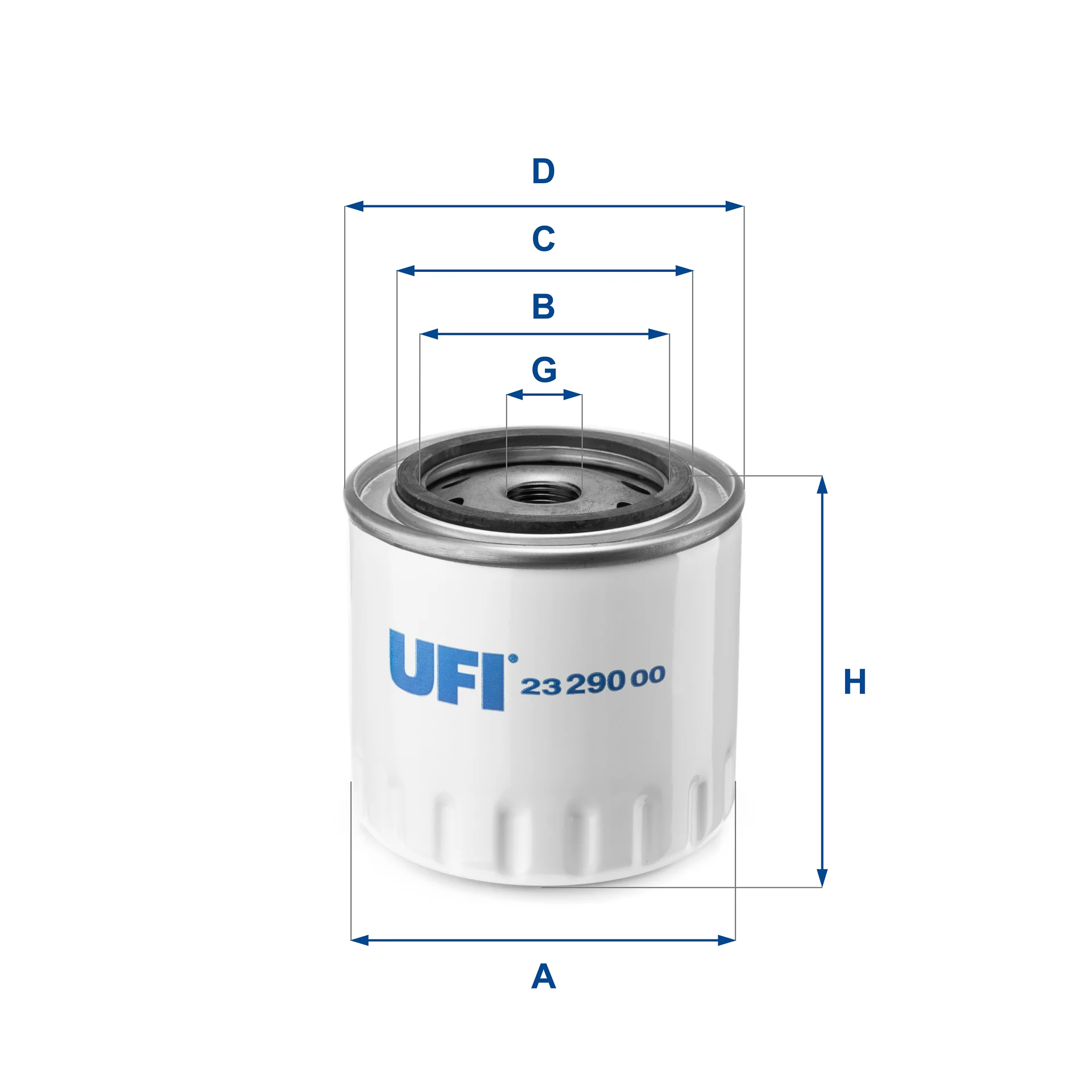 UFI Filters - 23.290.00 - Oil filter spin-on