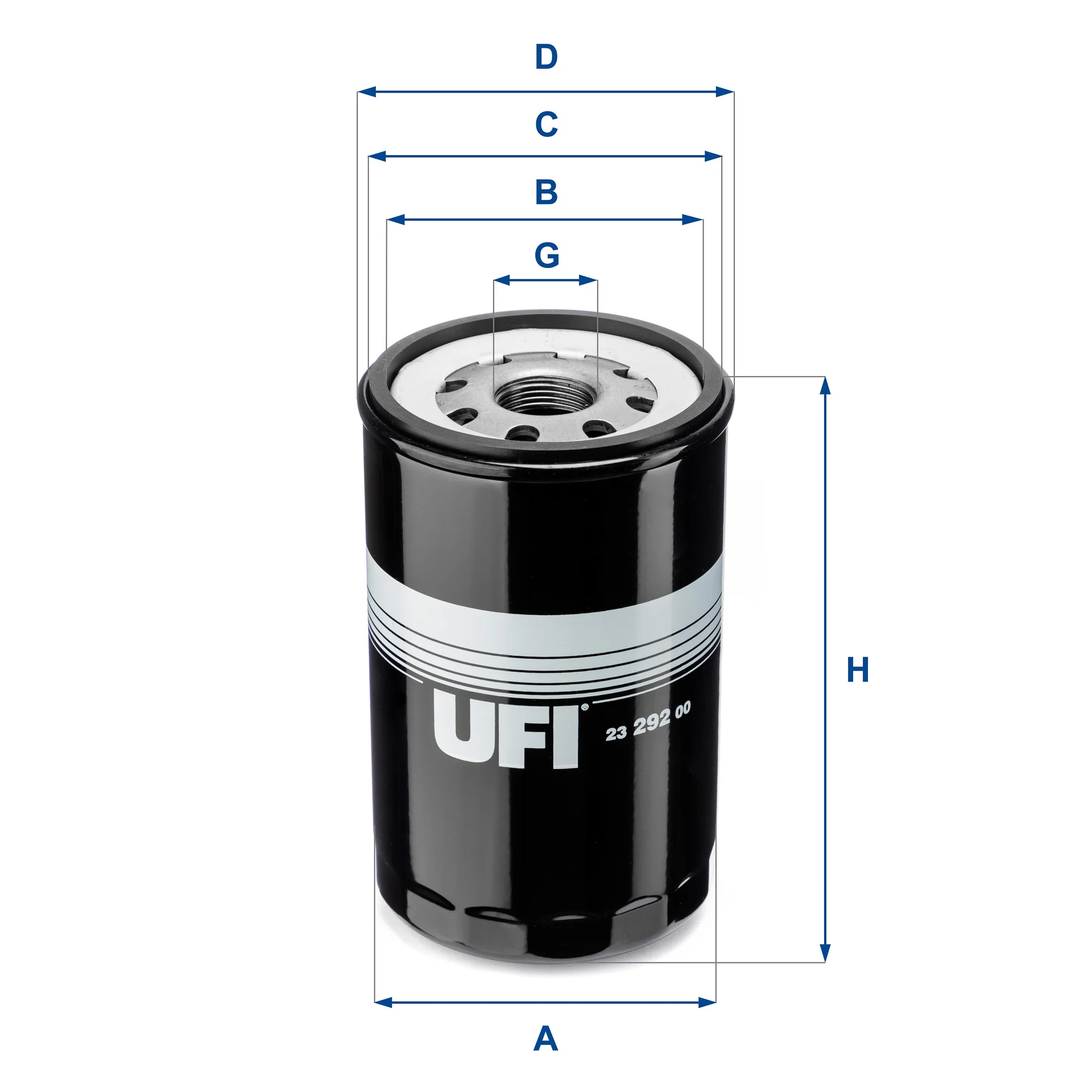 UFI Filters - 23.292.00 - Oil filter spin-on