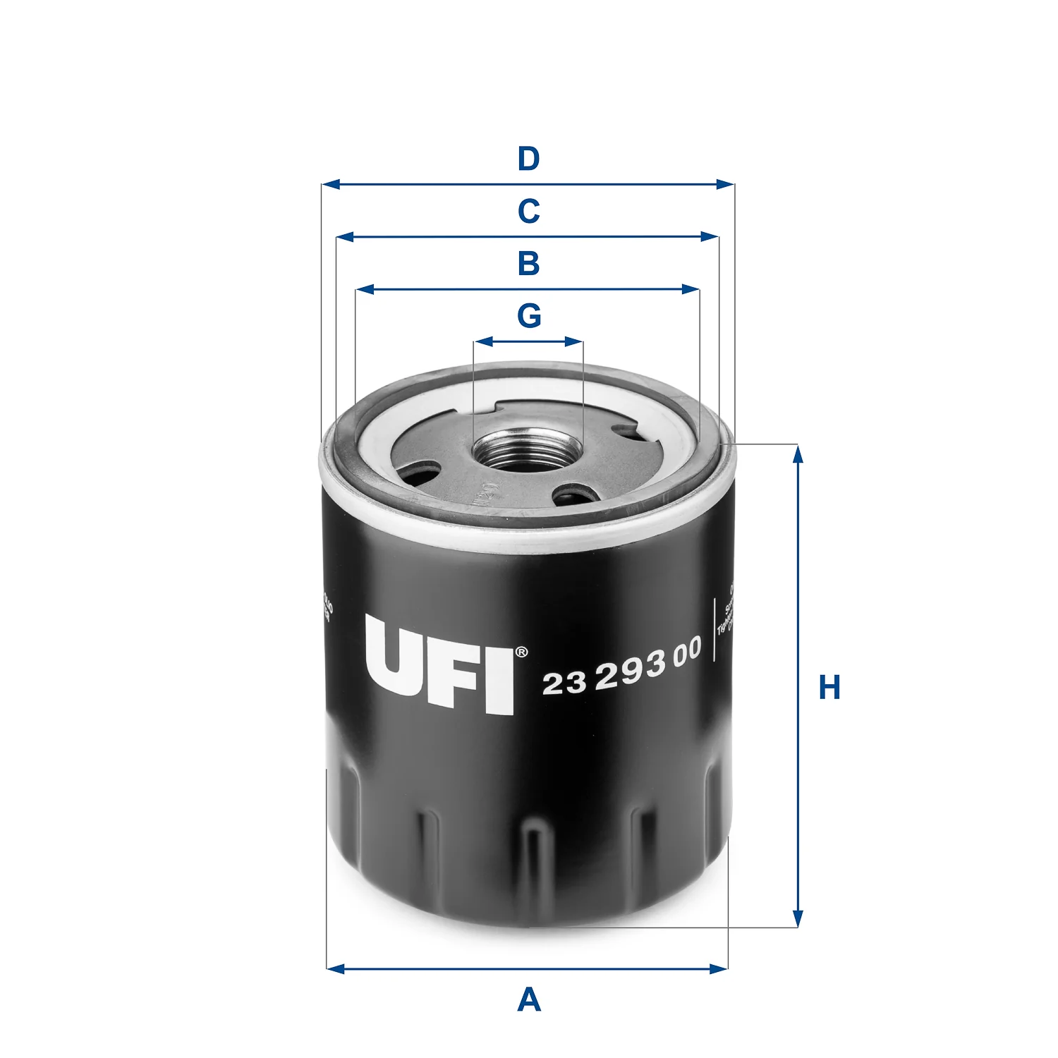 UFI Filters - 23.302.00 - Oil filter spin-on