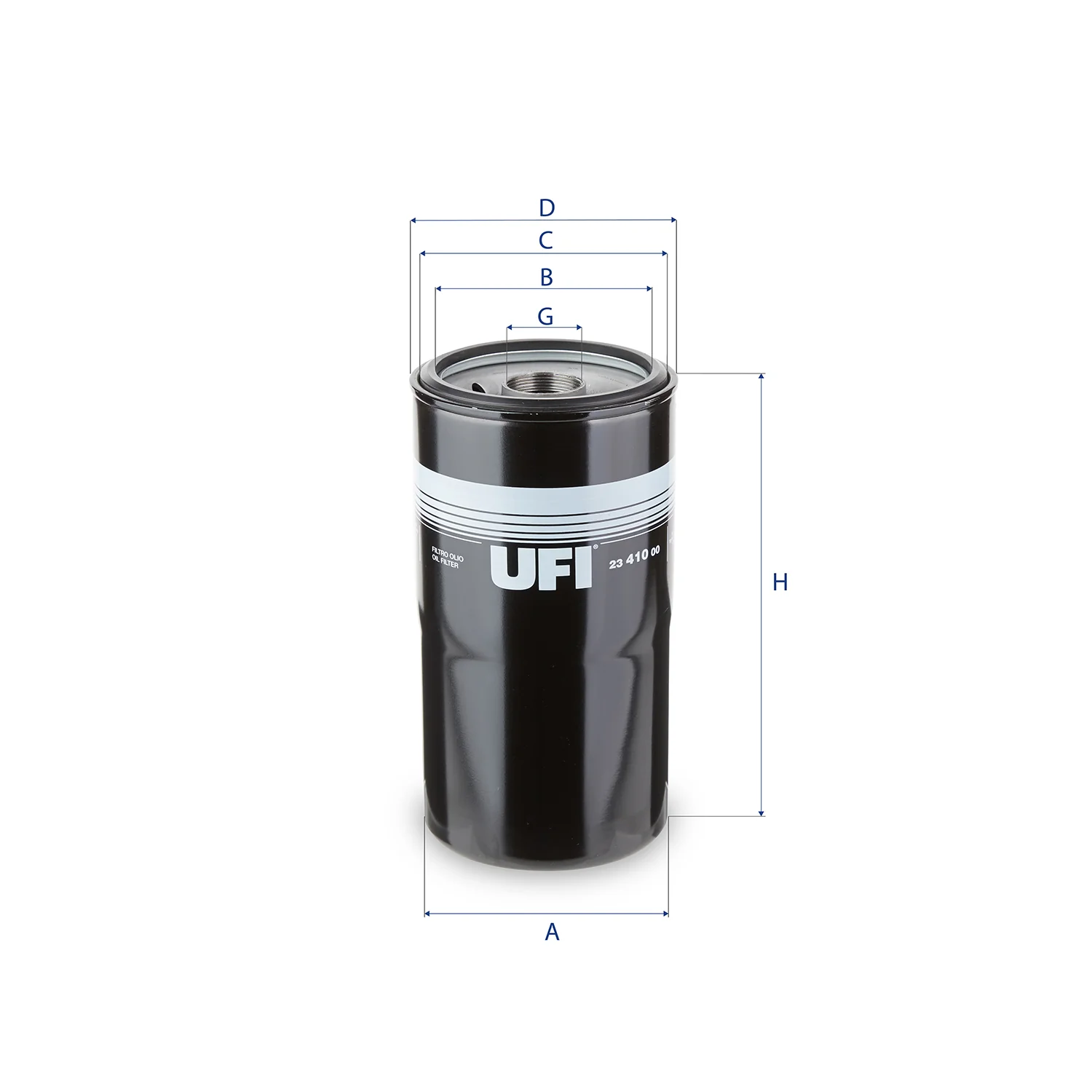 UFI Filters - 23.410.00 - Oil filter spin-on