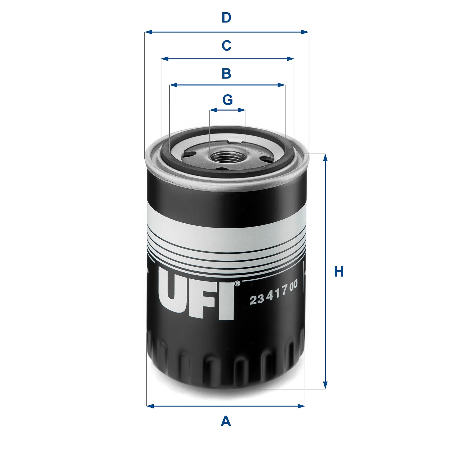 UFI Filters - 23.417.00 - Oil filter spin-on
