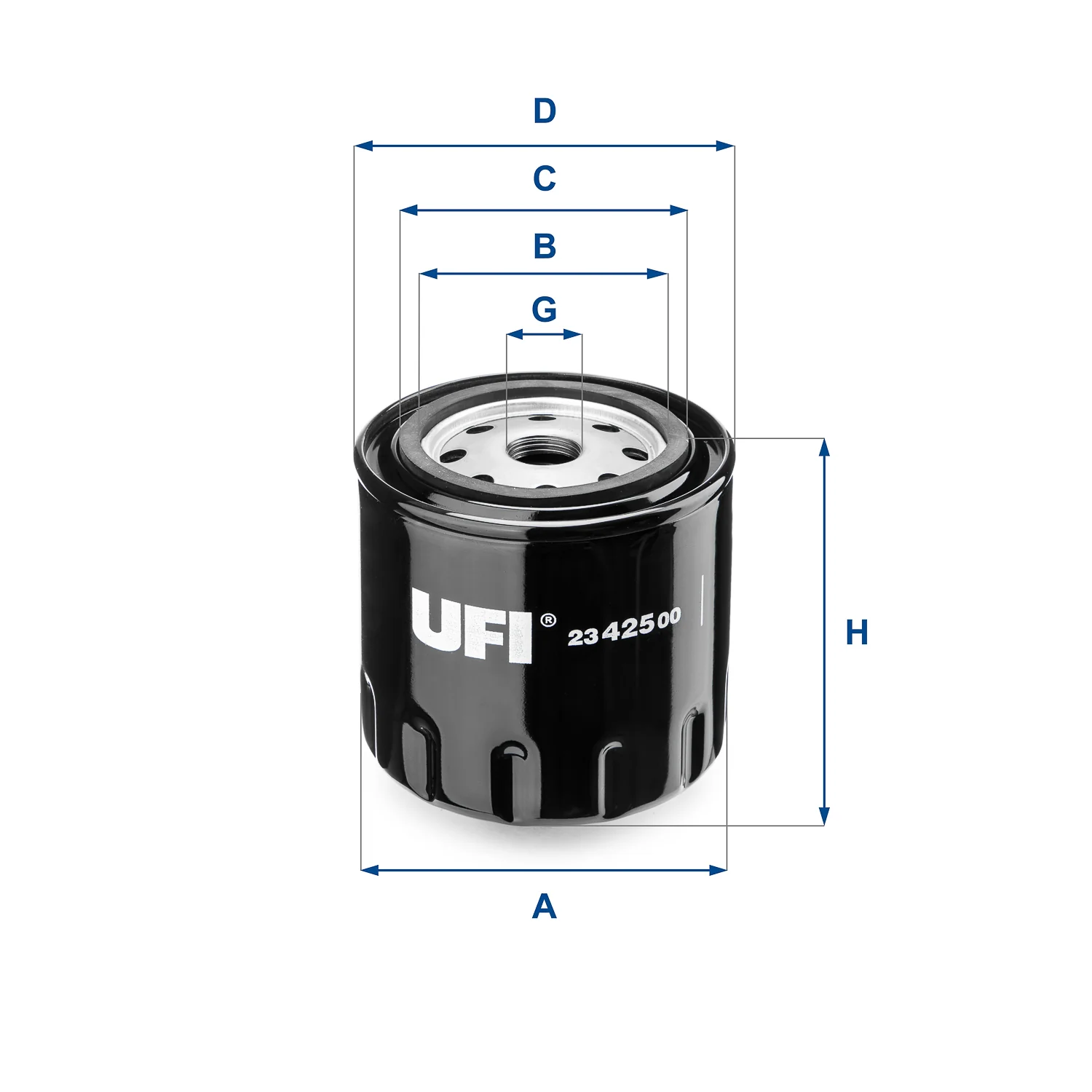 UFI Filters - 23.425.00 - Oil filter spin-on