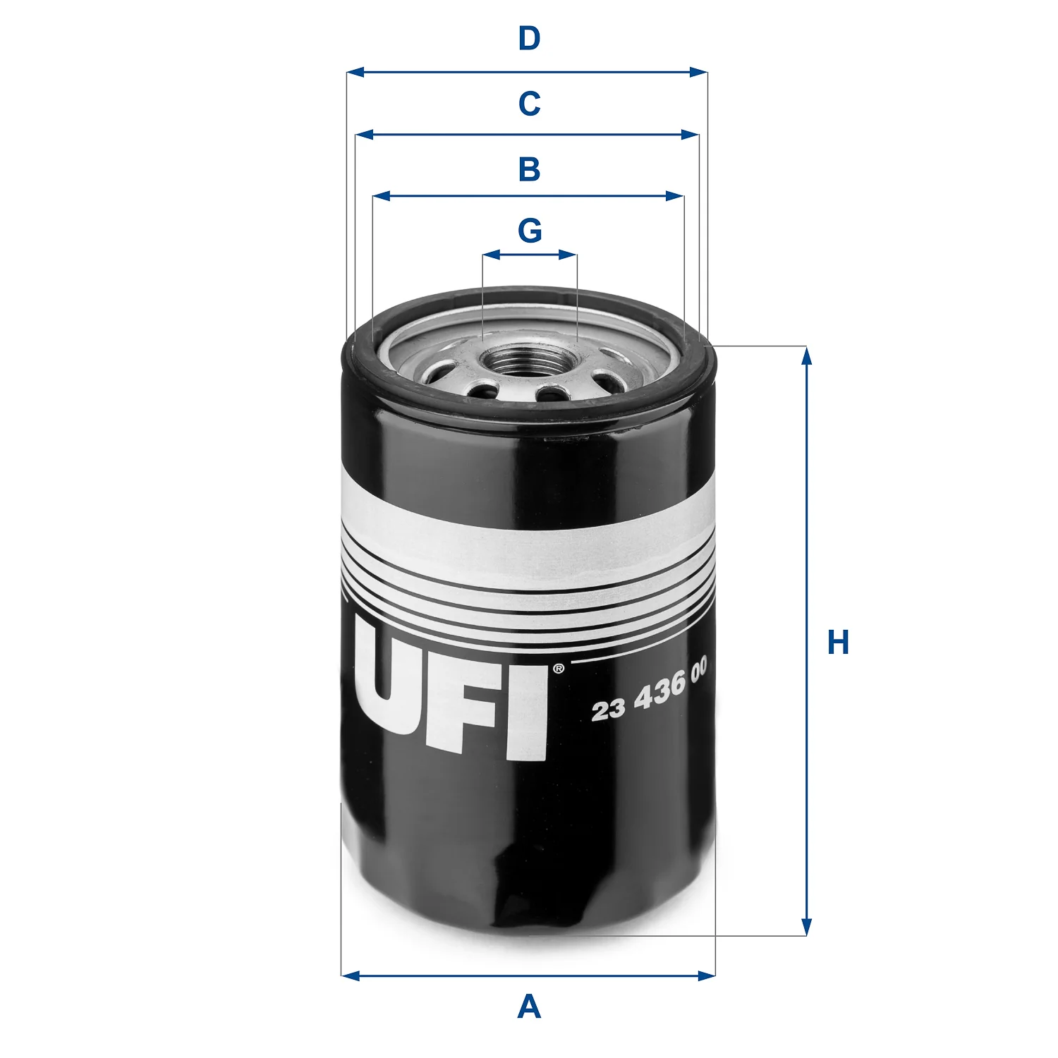UFI Filters - 23.436.00 - Oil filter spin-on