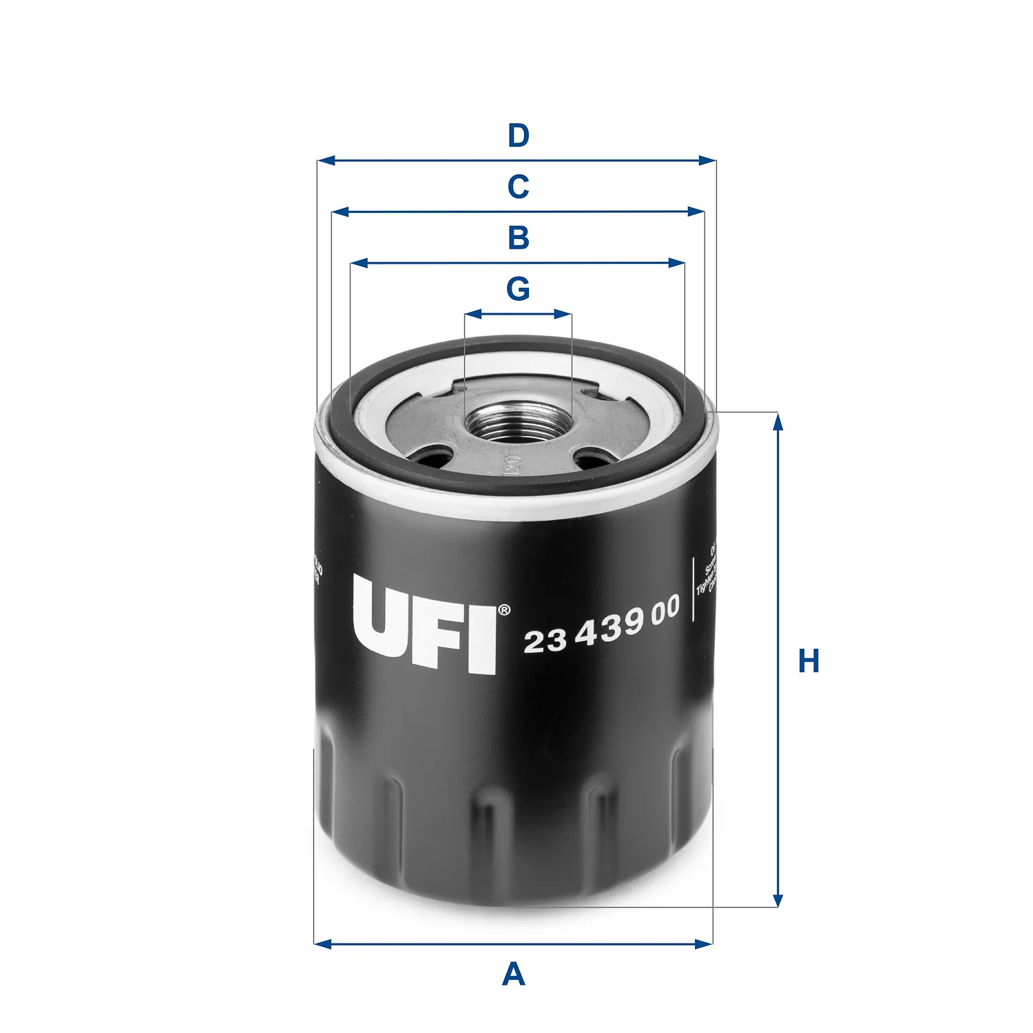 UFI Filters - 23.439.00 - Oil filter spin-on