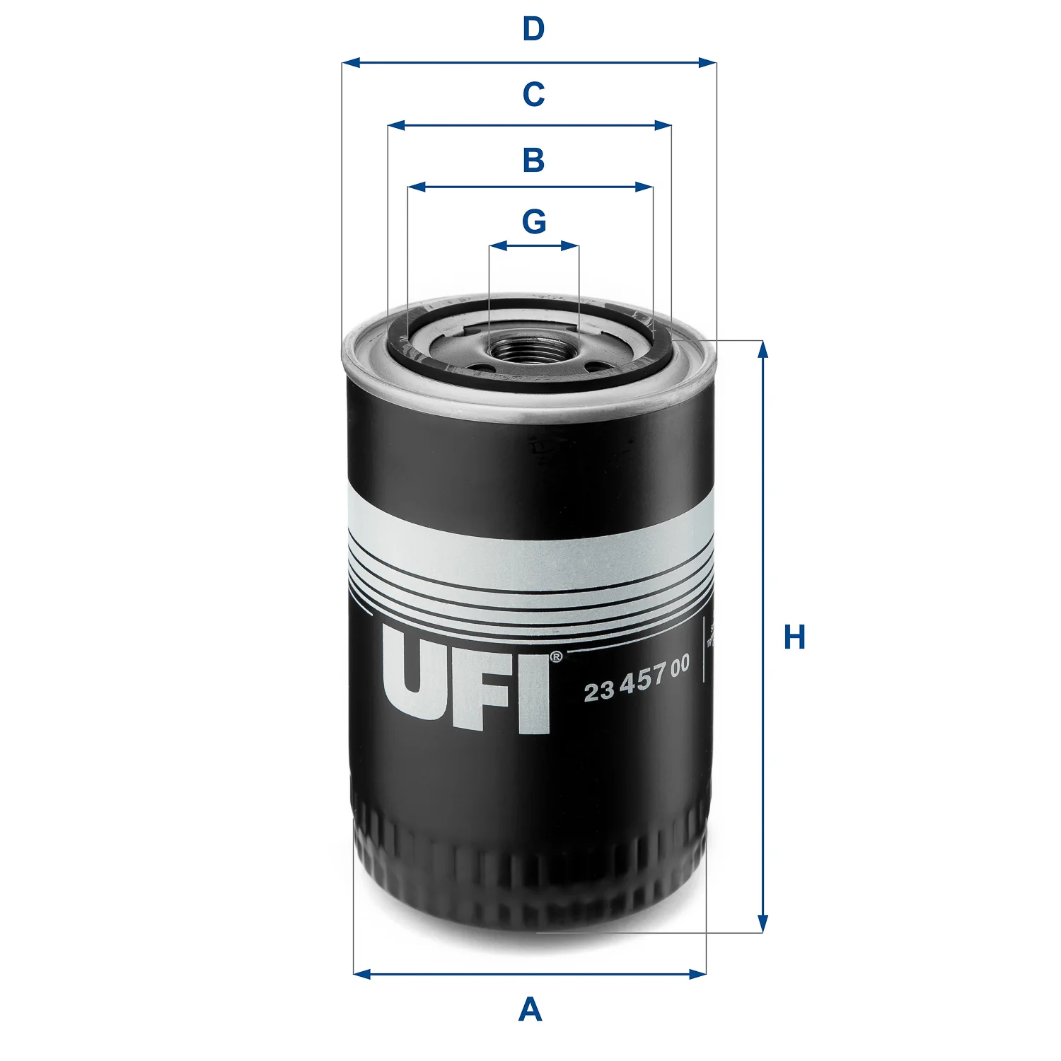 UFI Filters - 23.457.00 - Oil filter spin-on