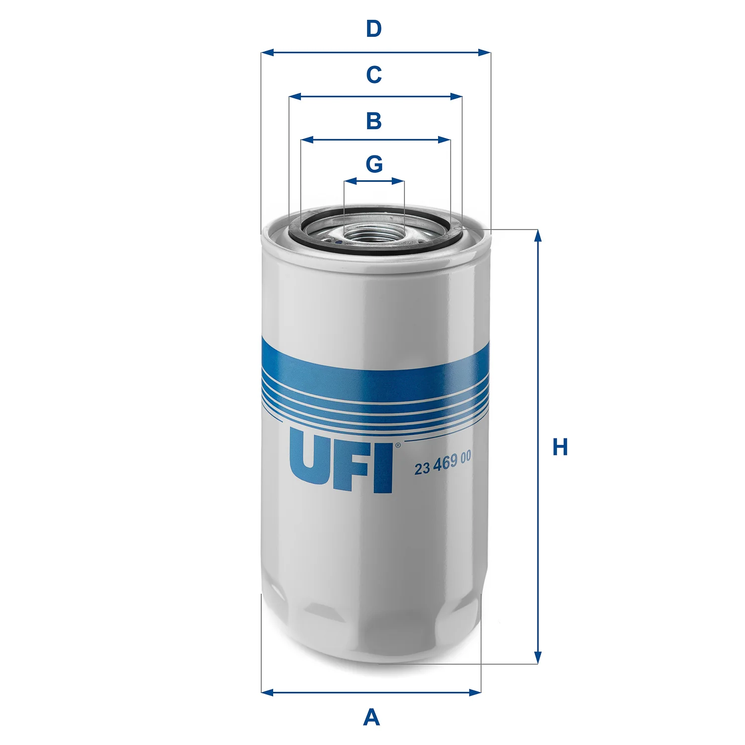 UFI Filters - 23.469.00 - Oil filter spin-on