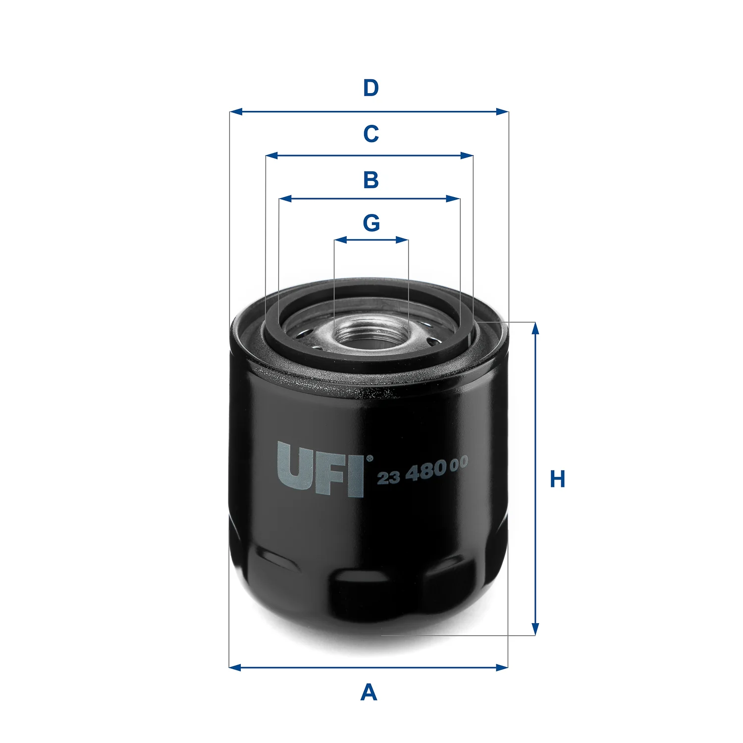 UFI Filters - 23.480.00 - Oil filter spin-on