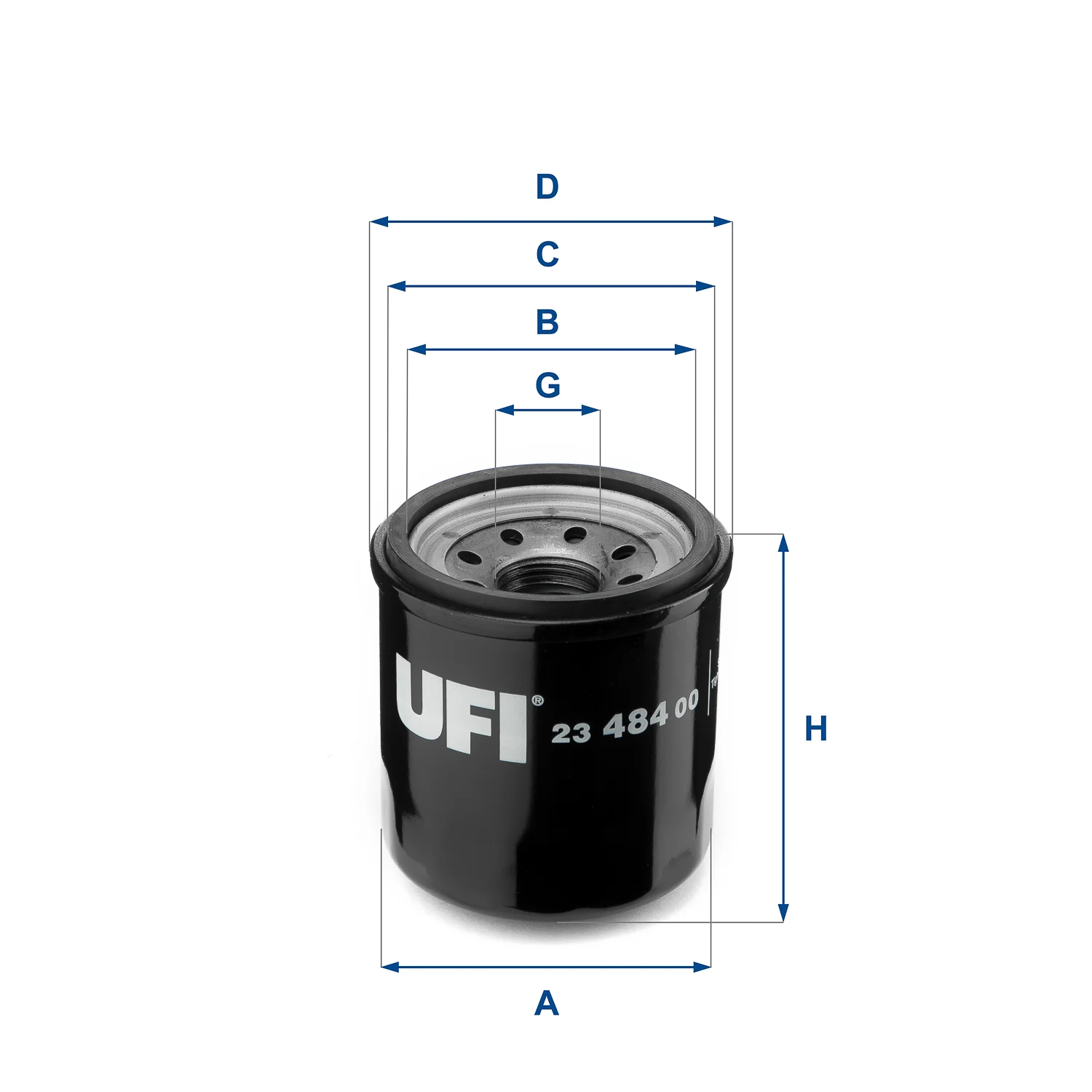 UFI Filters - 23.484.00 - Oil filter spin-on
