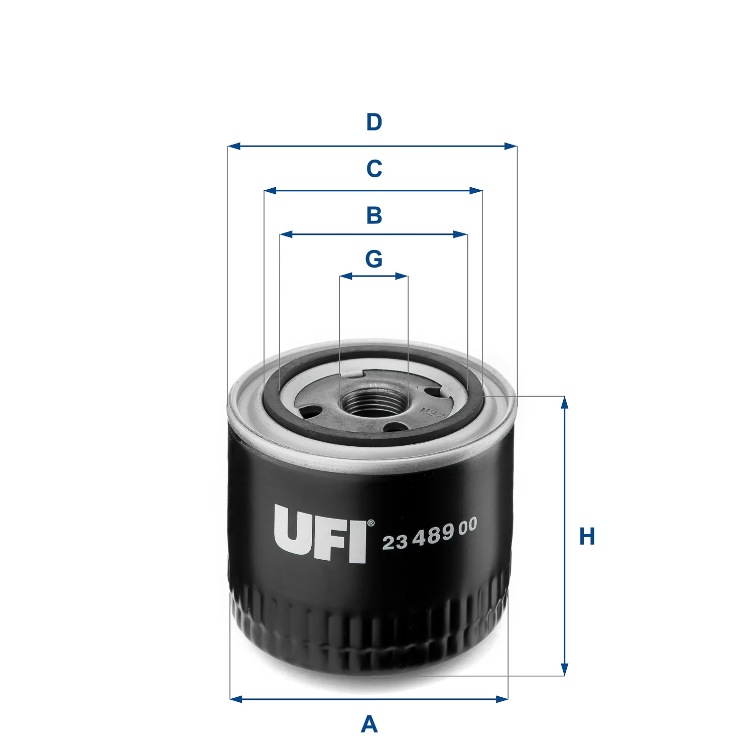 UFI Filters - 23.489.00 - Oil filter spin-on
