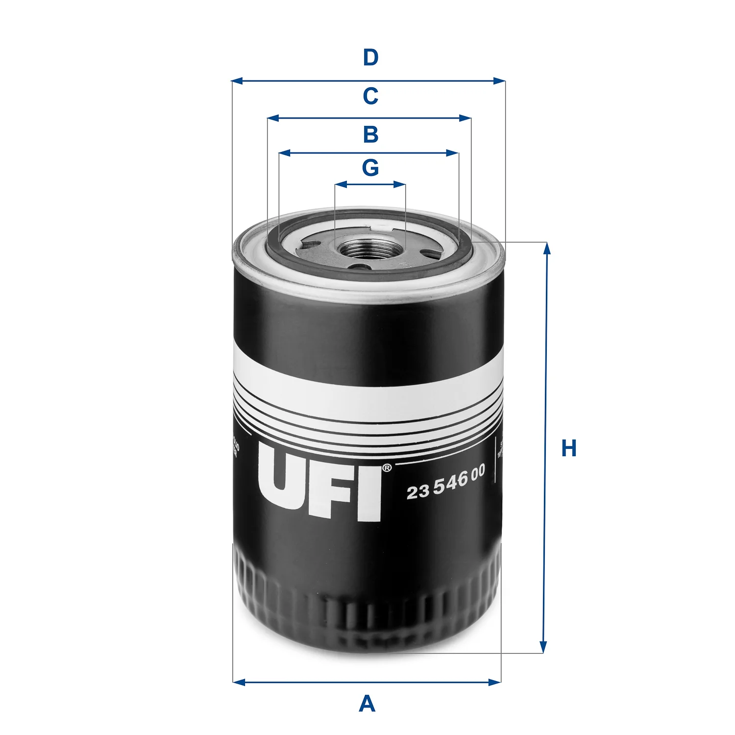 UFI Filters - 23.546.00 - Oil filter spin-on