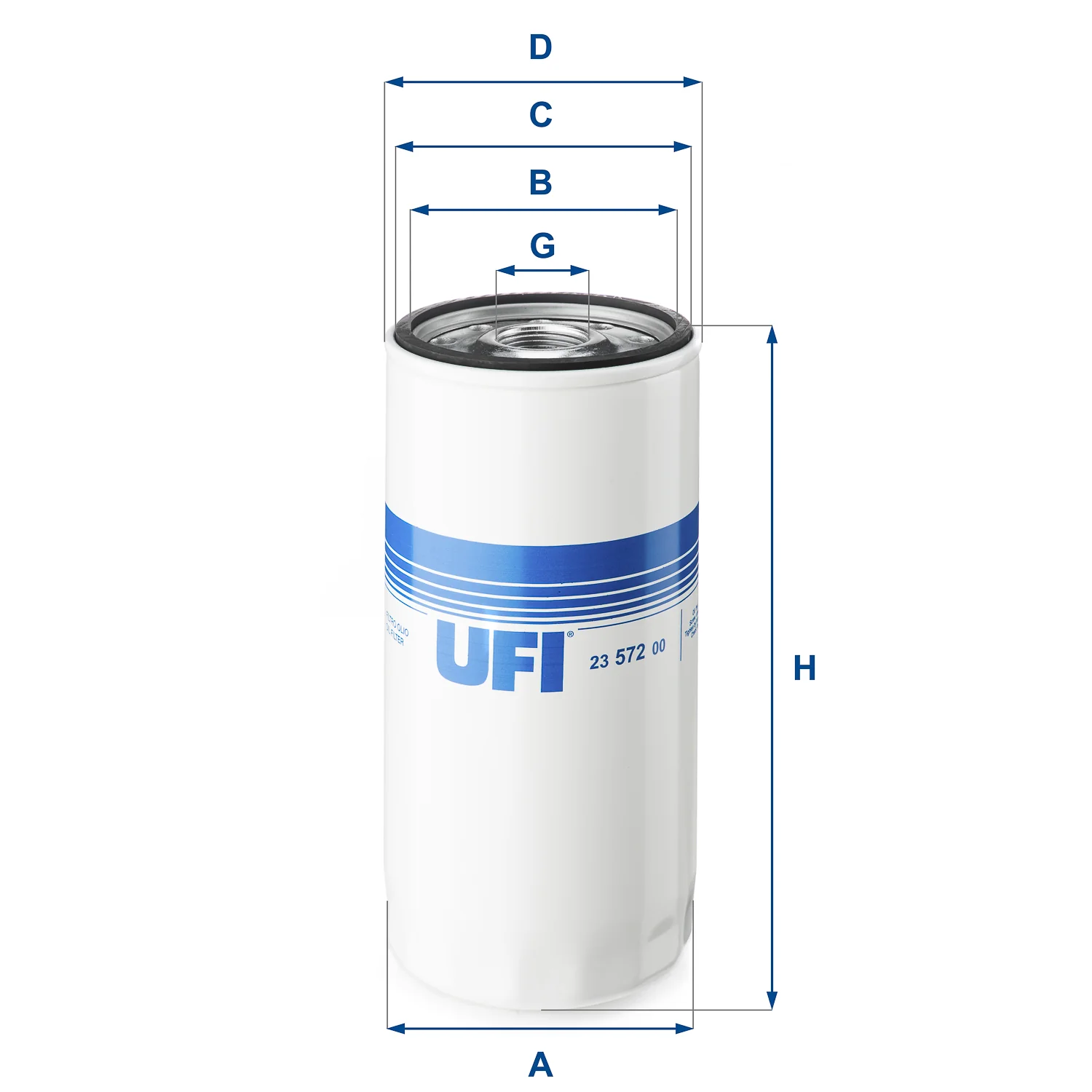 UFI Filters - 23.572.00 - Oil filter spin-on
