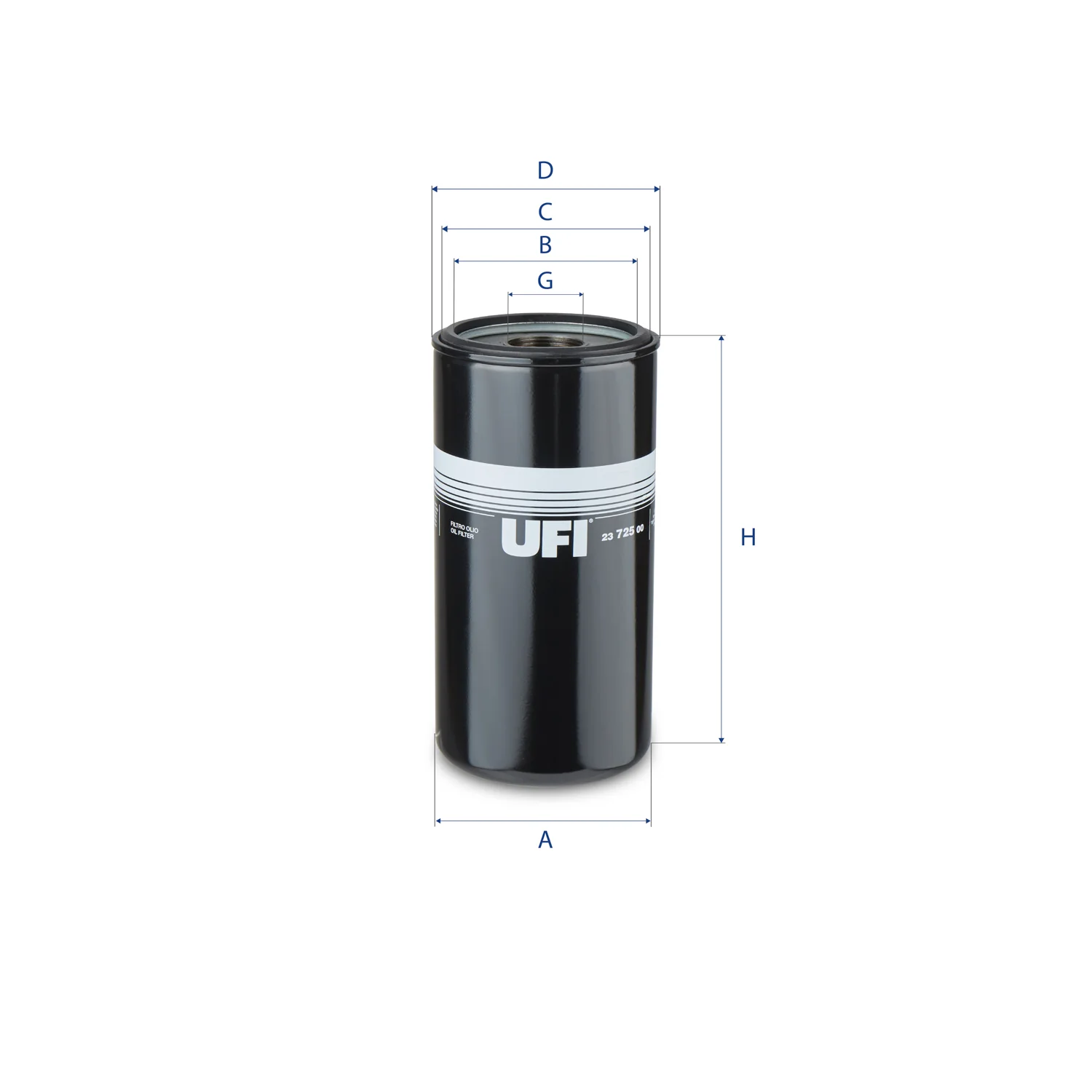 UFI Filters - 23.725.00 - Oil filter spin-on