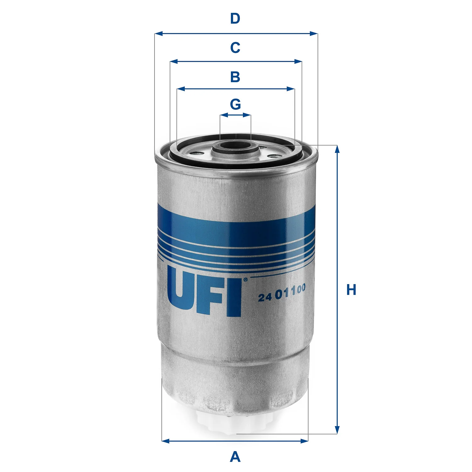 UFI Filters - 24.011.00 - Fuel filter element