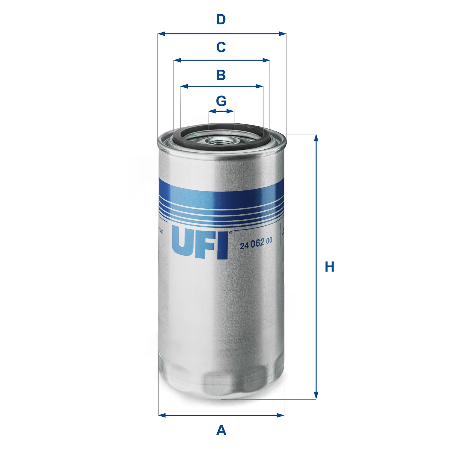 UFI Filters - 24.062.00 - Fuel filter spin-on