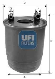 UFI Filters - 24.112.00 - Fuel filter in-line