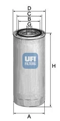 UFI Filters - 24.155.00 - Fuel filter spin-on