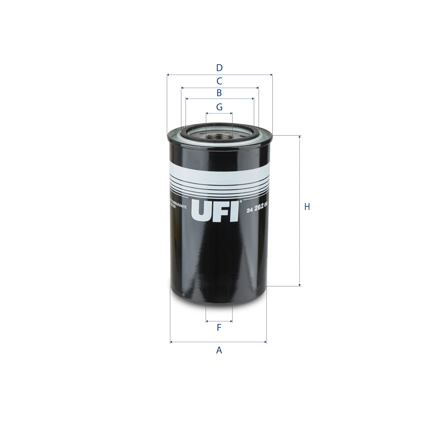 UFI Filters - 24.262.00 - Fuel filter spin-on
