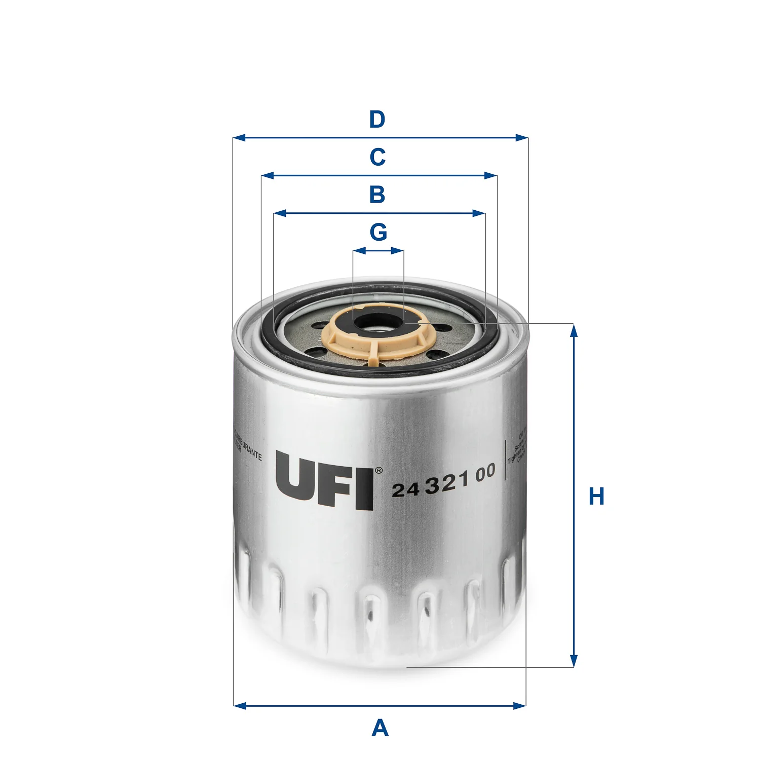 UFI Filters - 24.321.00 - Fuel filter spin-on