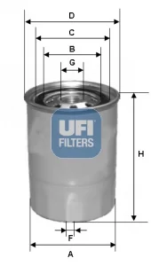 UFI Filters - 24.327.00 - Fuel filter spin-on