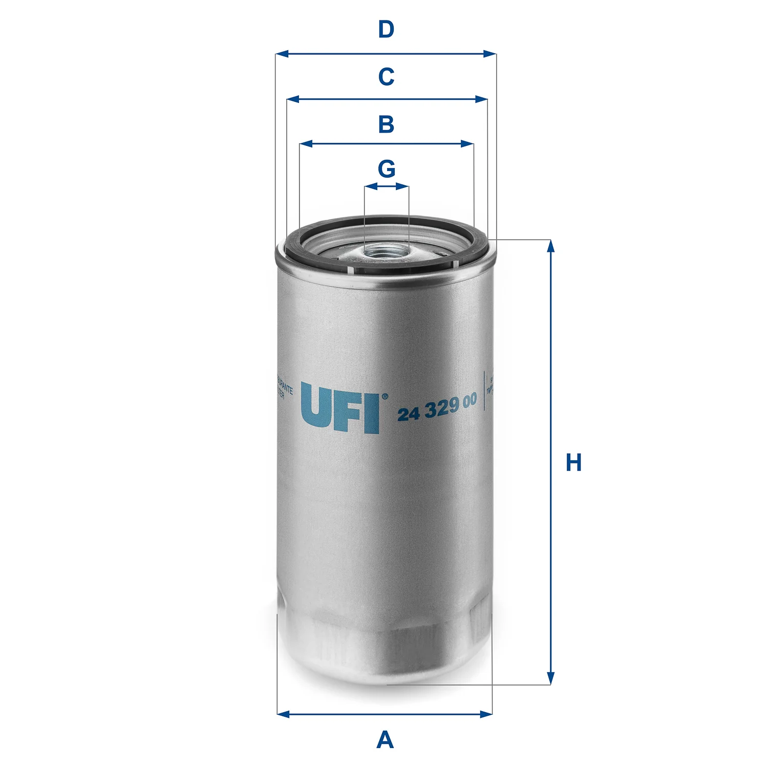 UFI Filters - 24.329.00 - Fuel filter spin-on