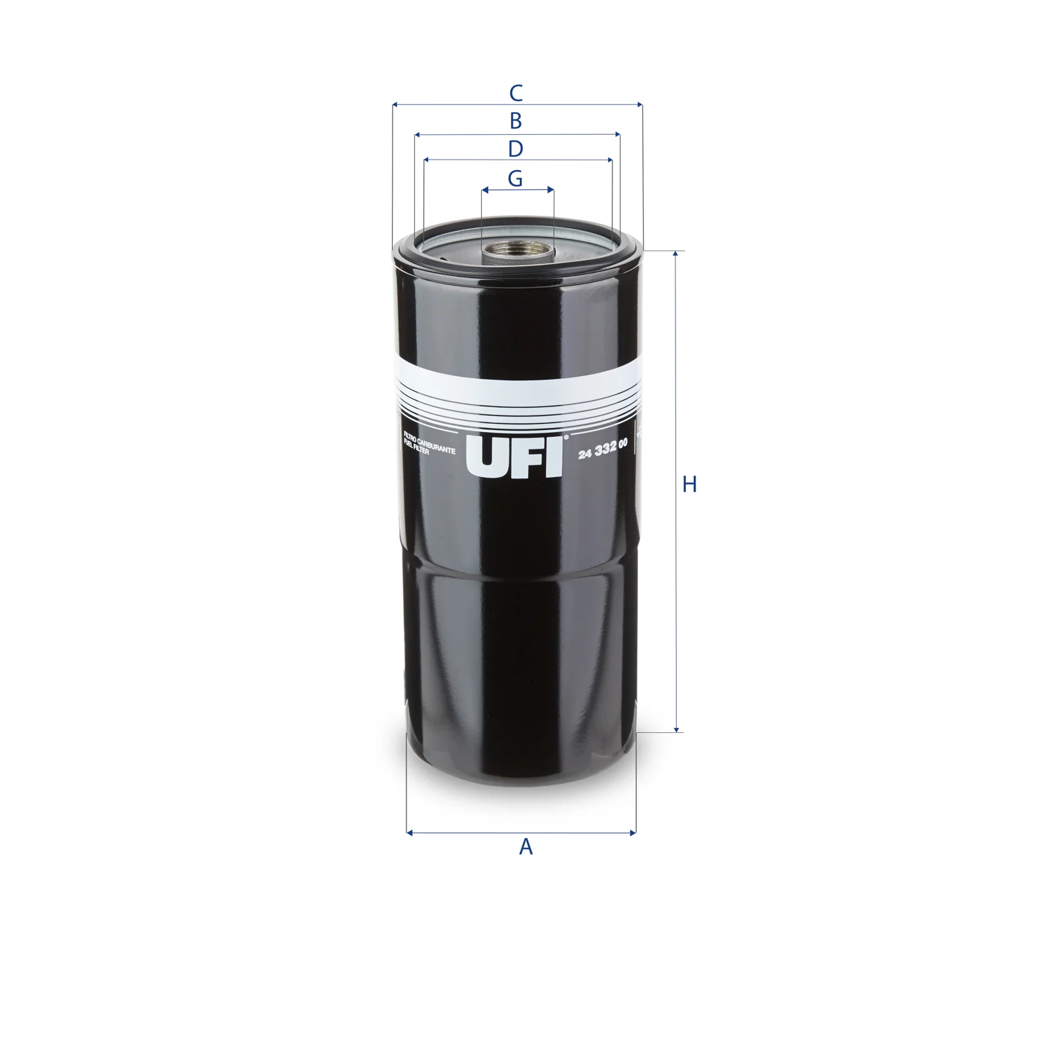 UFI Filters - 24.332.00 - Fuel filter spin-on