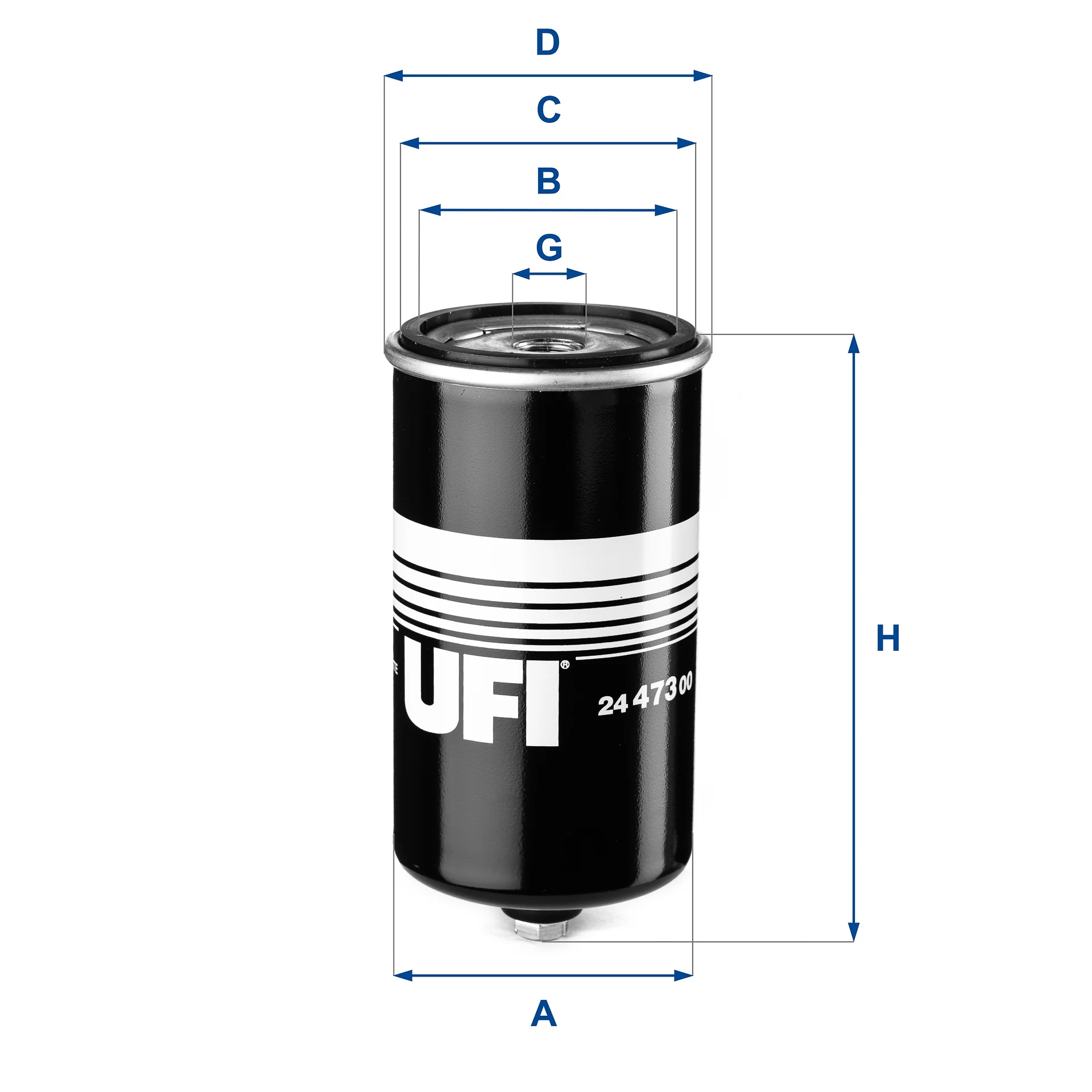 UFI Filters - 24.473.00 - Fuel filter element