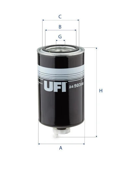 UFI Filters - 24.503.00 - Fuel filter spin-on