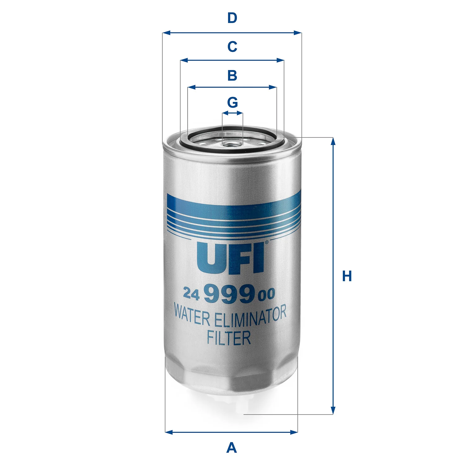 UFI Filters - 24.999.00 - Fuel filter spin-on