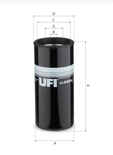 UFI Filters - 24.A56.00 - Fuel filter spin-on