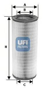 UFI Filters - 27.710.00 - Air filter element