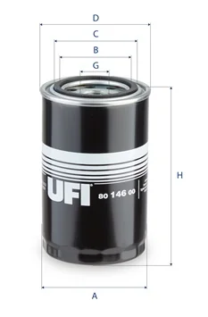 UFI Filters - 80.146.00 - Oil filter spin-on