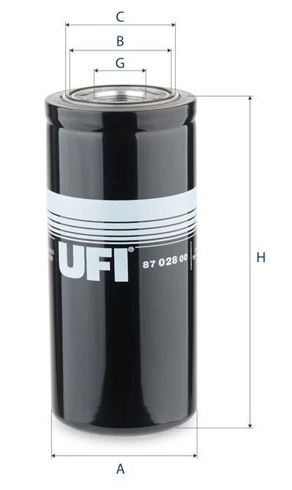 UFI Filters - 87.028.00 - Hydraulic filter spin-on