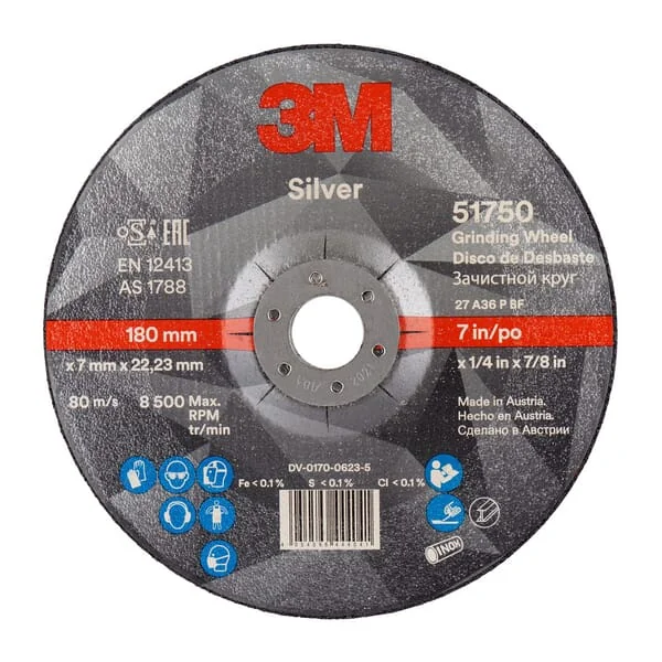 3M - 7100141096 - Grinding Disc 51750 T27 180x7x22.23mm
