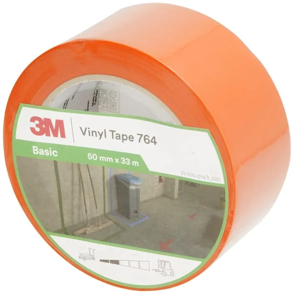 3M - 7100260281 - Vinyl Tape 764, Orange, 50mm x 33m