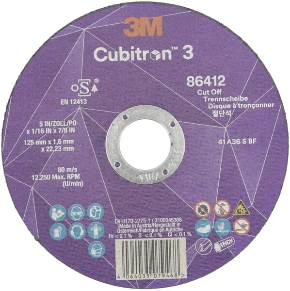 3M - 86412 - Cutting Disc Cubitron 3 125x1.6mm